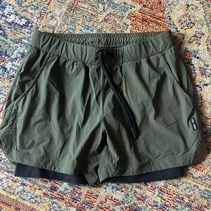 ASRV army green lined shorts. Excellent condition. Size L